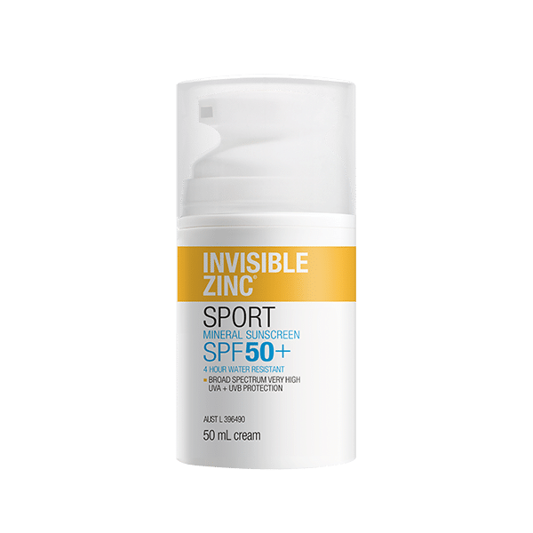 INVISIBLE ZINC SPORT Mineral Sunscreen SPF 50+ 50mL