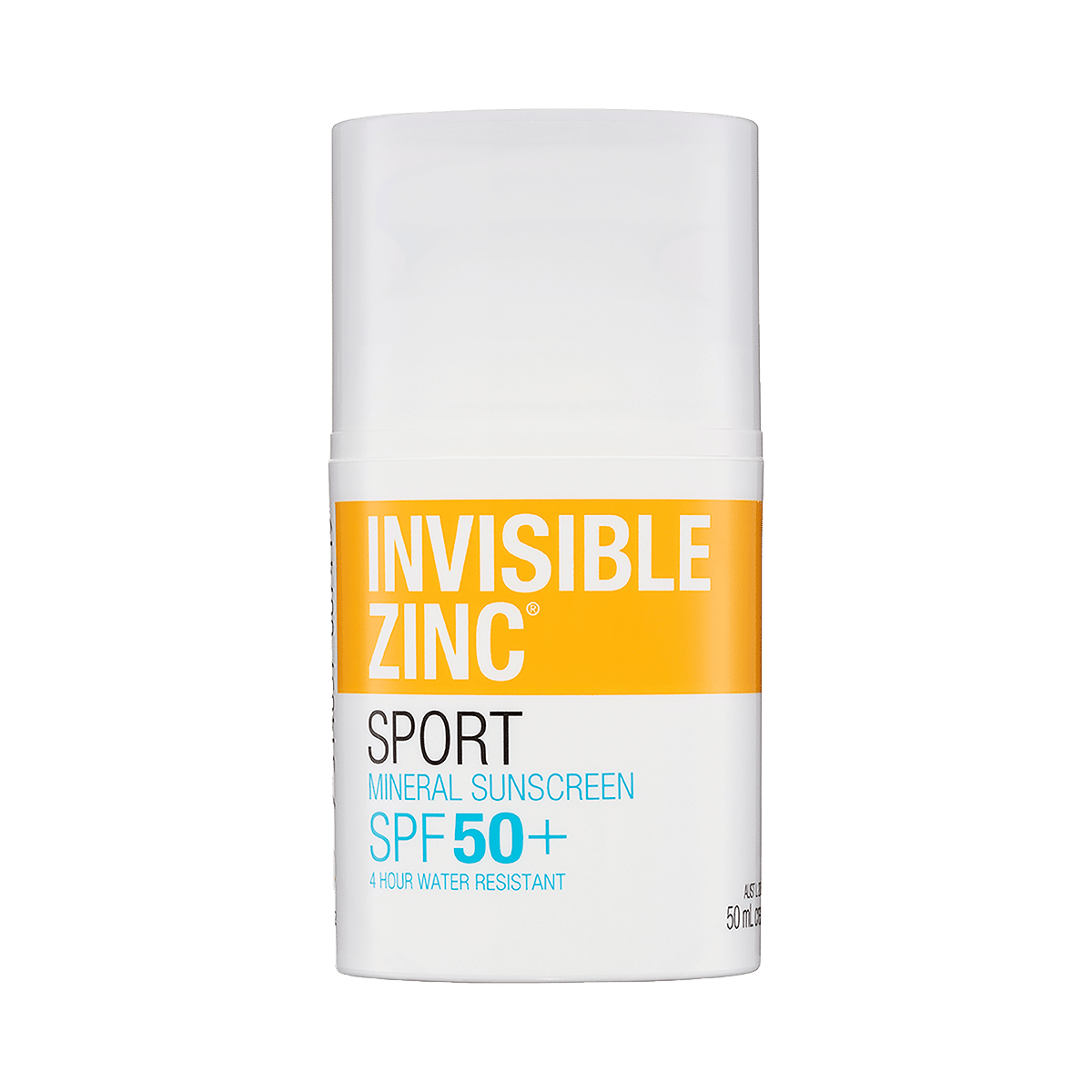 INVISIBLE ZINC SPORT Mineral Sunscreen SPF 50+ 50mL Invisible Zinc NZ